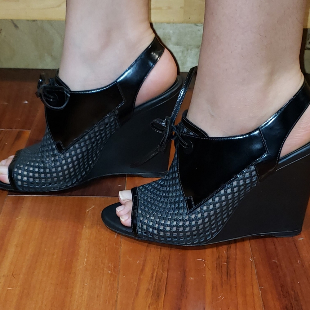 Authentic Balenciaga Leather Wedges